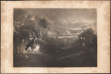 1833 Gravure mezzotinte Adam