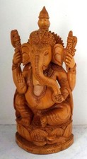 Grande statuette bois du - statuette,