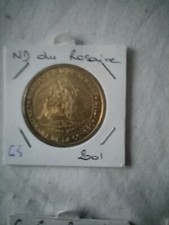 médaille touristique monnaie de paris 65 lourdes notre dame du rosaire 2001