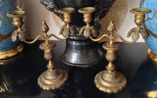 Belle paire de bougeoir double