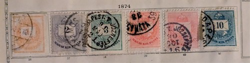 Timbres hongrie lot 1874 - de,
