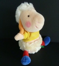 F. DOUDOU PELUCHE BENETTON MOUTON TEE SHIRT jaune rouge bleu vert BILLES NEUF *