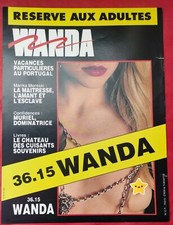 Affichette Carton Pub PLV Magazine WANDA  Revue réservée aux Adultes