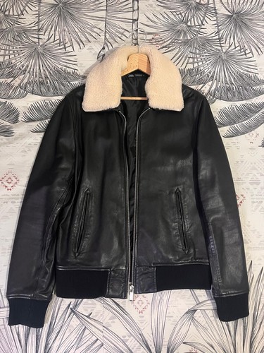 Veste cuir bombardier zara - veste,