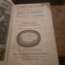l'imitation de JESUS-CHRIST PIERRE CORNEILLE françois foppens 1704