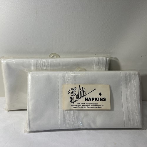 Vintage elite white napkins - elite,