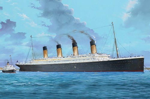 Titanic avec éclairage - r.m.s.,