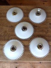 lot de 5 opalines blanches