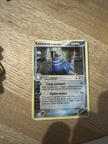 Carte pokémon kaimorse - carte, team
