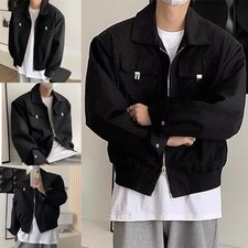 Manteau de baseball élégant coupe ample pour hommes parfait pour les loisirs