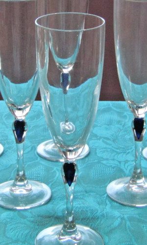 Flutes champagne cristal - flutes, en