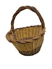 ANCIEN PANIER EN OSIER DE