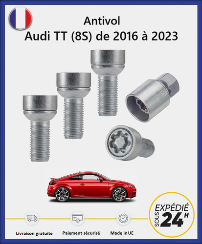 Ecrous antivol roues audi - ecrous, de