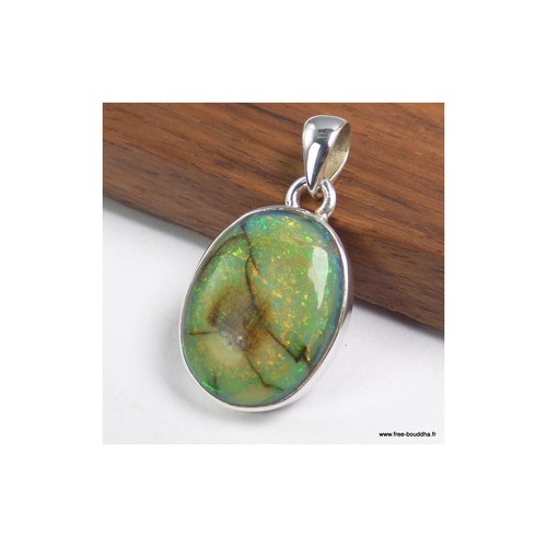 Pendentif opale sterling - pendentif,