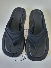 PIMKIE Tongs tissu noir talon 3.5 cm plateforme Taille 39