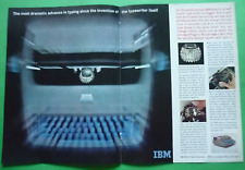 IBM Publicité 2 Pages 1962 Originale Électrique Machine À Écrire 3WE