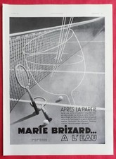 Publicité de Presse MARIE BRIZARD Après partie de Tennis Frigidaire FRIGECO 1934