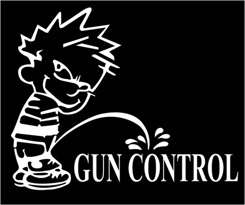 Gun control pee - gun,