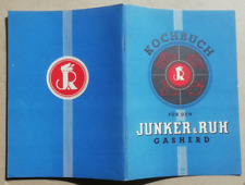 Kochbuch für den Junker & Ruh Gasherd ( 1939 ? )