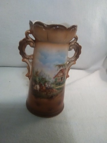 Victorian style porcelain vase - porcelain,
