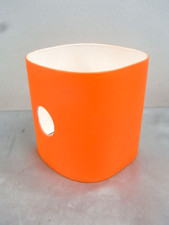 🇫🇷 ABAT JOUR ANCIEN APPLIQUE MURALE TULIPE VERRE ORANGE  VINTAGE 70's