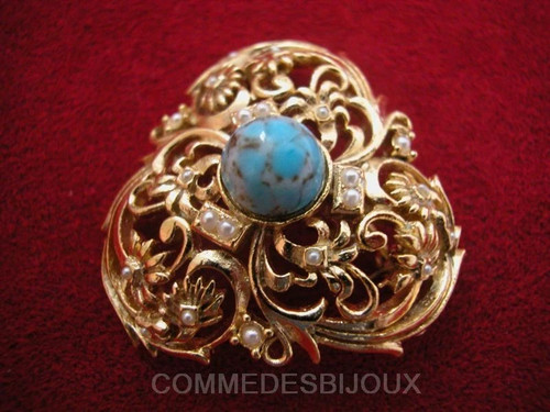Broche vintage néo classique - broche,