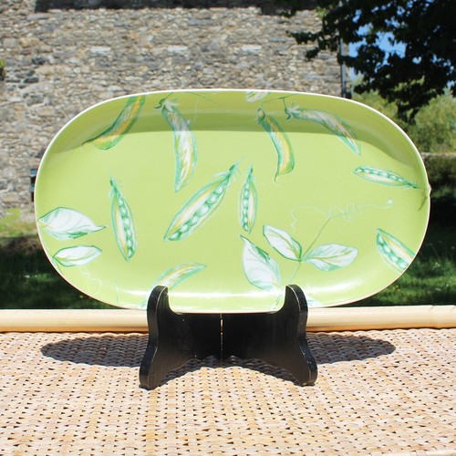 Petit plat long porcelaine - plat,
