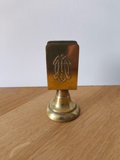 Porte allumettes – Présentoir en laiton Art Déco – Allemagne ou Autriche