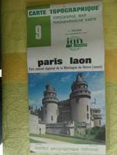 CARTE IGN serie verte 9 paris