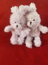 ?? Vintage Peluches Lapin Rose Bouclettes 23 Cm YVES ROCHER Comme NEUFS
