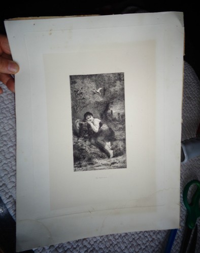 Ancienne gravure lithographie - gravure,