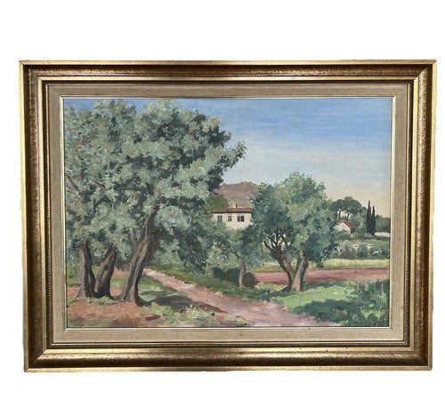 Tableau huile sur panneau - , de