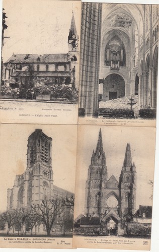 Lot old postcards - old, 14-18