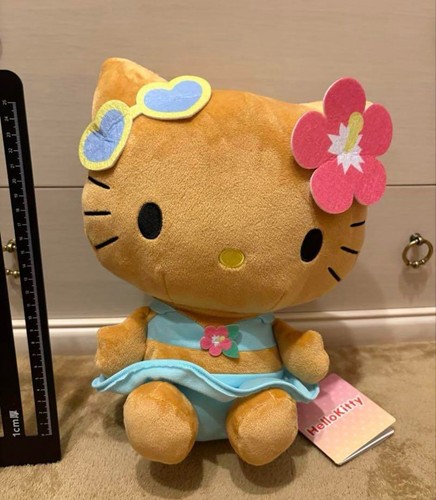 Peluche hello kitty bronzée - peluche,