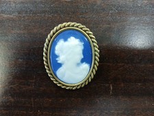 Broche Camée  - Porcelaine de Limoges - Monture en bronze - TBE 