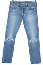 LEVI’S 501 ST PREMIUM Big E Slim Tapered Distressed Jeans Homme Taille W33 L32