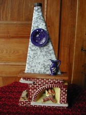 Bouteille Céramique Cheminée Collection GARNIER Objets du XXème Vintage Art Déco