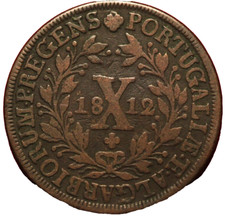 #12102 - Portugal 10 réis - Louis Ier 1884