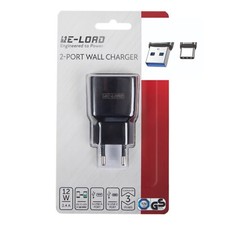 Dual Chargeur Rapide USB C 20W Secteur pour iPhone iPad Samsung Galaxy Xiaomi