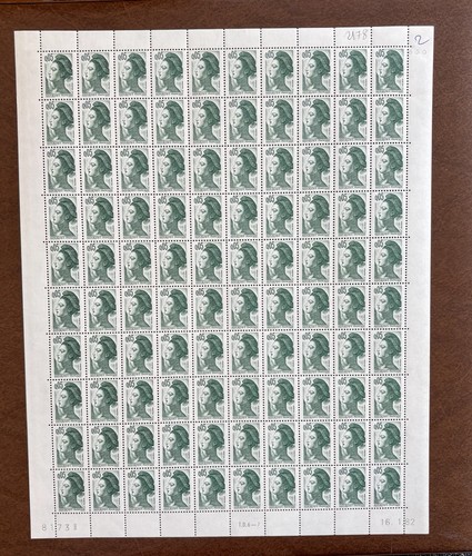France 1982 feuille - 1982, non