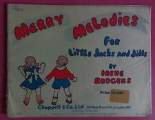 Partitions musique " MERRY MELODIES " par IRENE RODGERS . Illustrations J.WOOD.