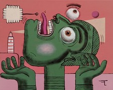 Art contemporain tableau peinture acrylique sur toile oeuvre originale signée 