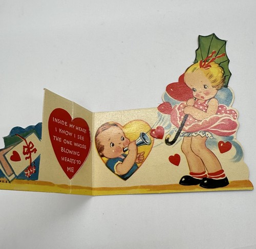 Vtg diecut valentines day - vtg,