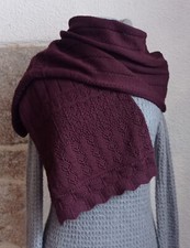 Echarpe marron en coton très doux Benetton