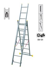 Maurer-Facal Échelle Aluminium TRIPLA 3X7 Développement 4,26 Poids Max 150 Kg.