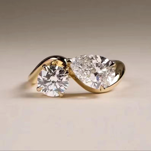 Bague solitaire toi - bague, moi