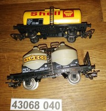 Jouef ( Lima, etc...) 2 citernes Algeco et Shell sans boîte  / Lot  040