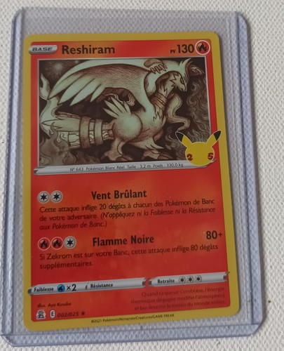 Carte pokemon reshiram - pokemon,