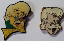 PINS PIN BD DESSIN ANIME DISNEY PINOCCHIO GEPPETTO 2 PINS DIFFERENTS