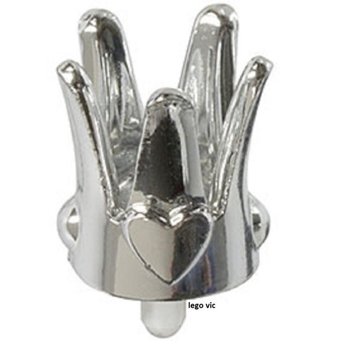 Lego x250 crown chrome silver - lego,